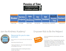 Tablet Screenshot of penniesoftime.com